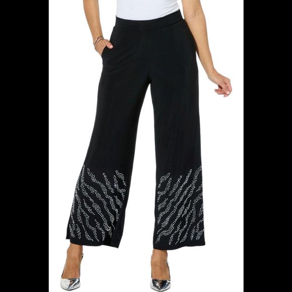 Antthony Embellished Studio Stretch Pull-On Pant Black - Regular - Picture 1 of 1